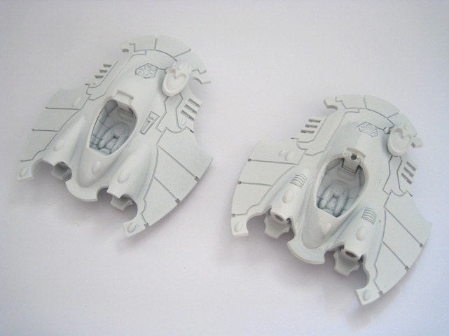 Converted plastic Fire Prism turrets