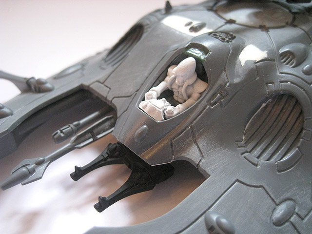 Underside of Forge World Type II Wave Serpent rear vents