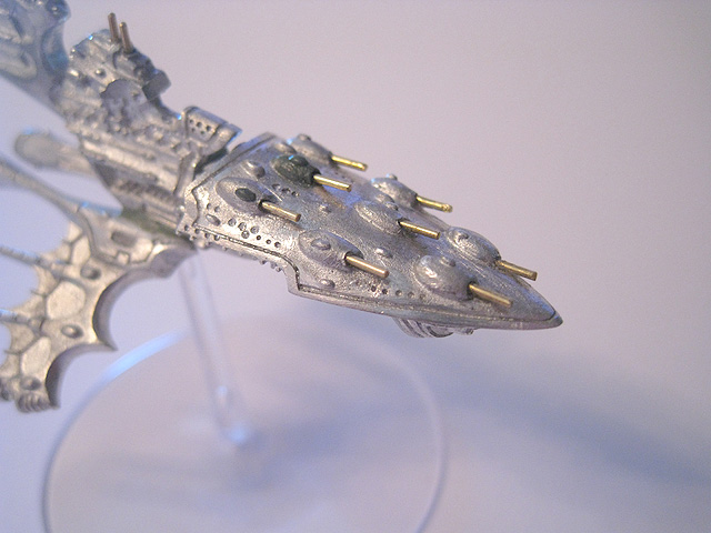 Eldar Battlefleet Gothic Shadow Cruiser conversion elevated gun barrels