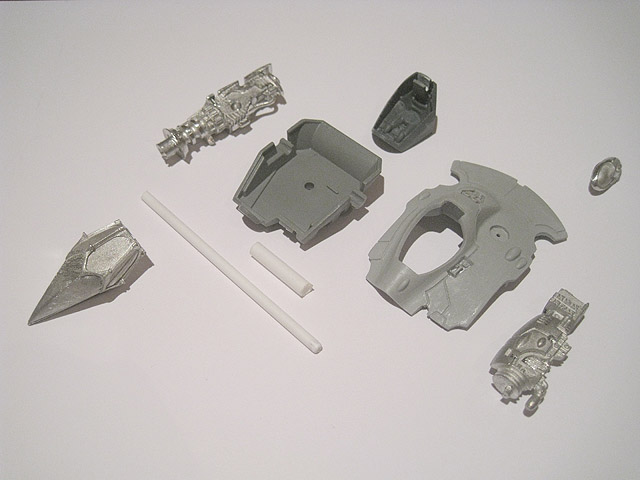 Converted classic metal Fire Prism turret components