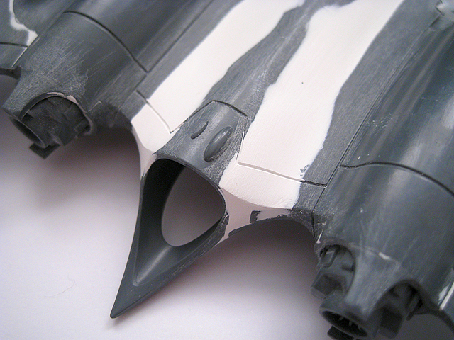 Converted Eldar Hemlock Wraithfighter tail section close-up