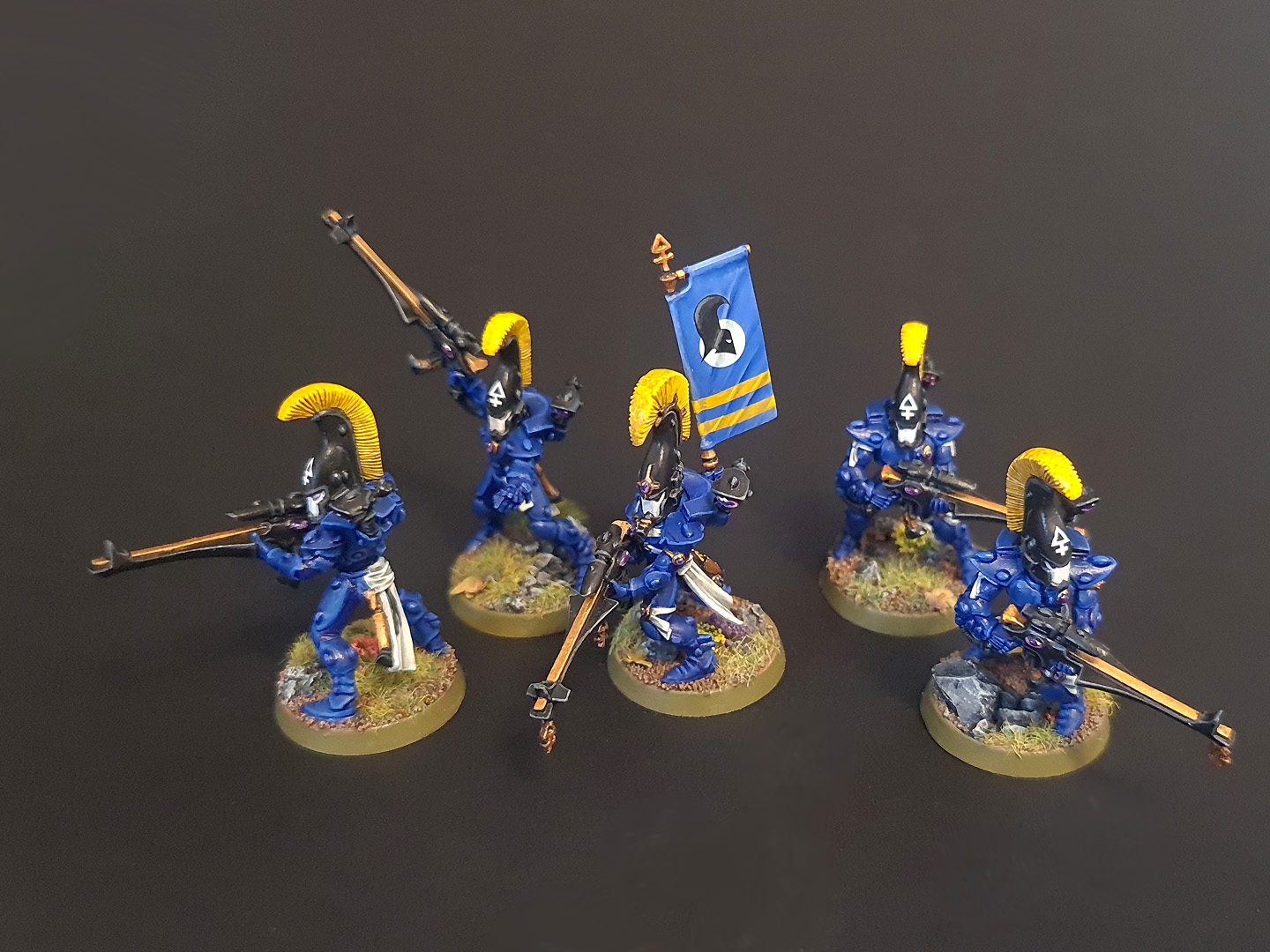 Eldar Shrine of the Sable Helm Dire Avenger squad