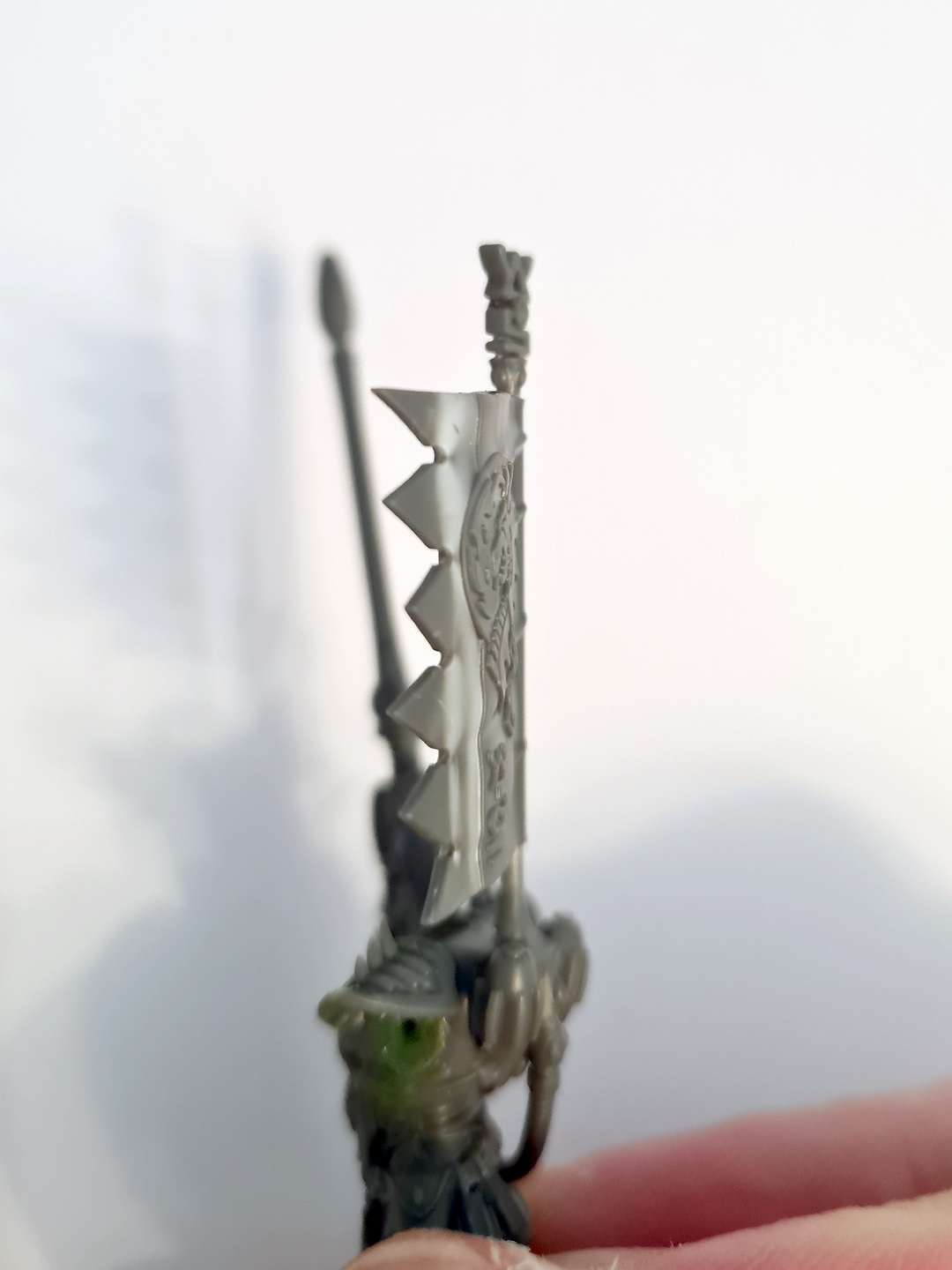 Eldar Phoenix Lord Fuegan conversion banner close-up